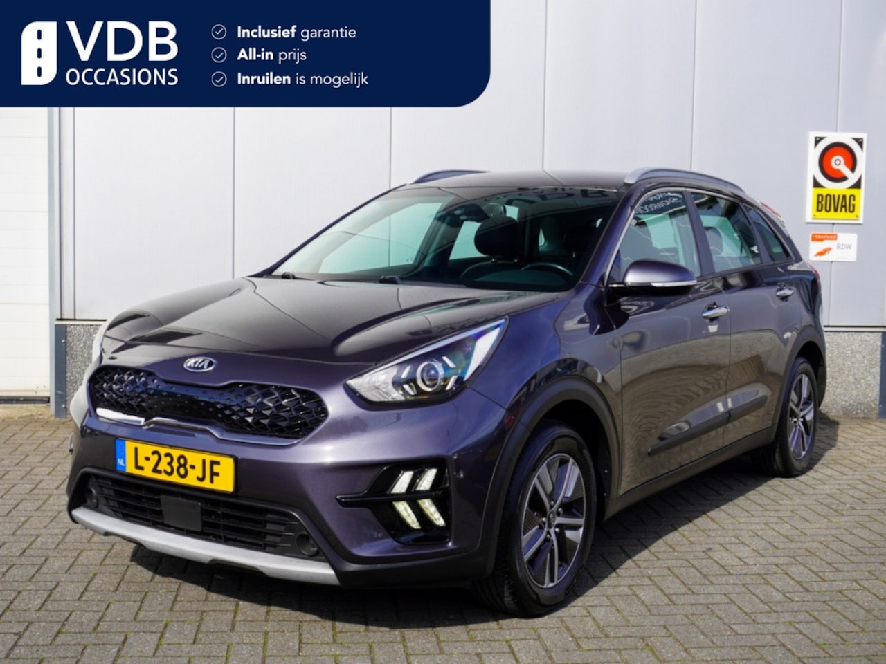 Kia Niro - 1.6 GDi H. DynamicLine Trekhaak | CarPlay | Half Leder | NAP | A - AutoWereld.nl