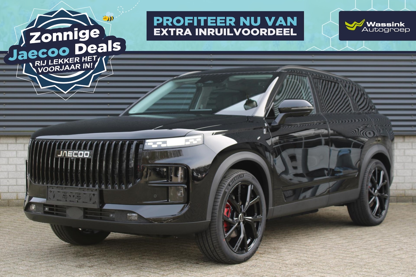 Jaecoo 7 - ***BLACK EDITION*** 1.5 TGDi PHEV 348pk Automaat | Panoramadak I Stoelventilatie I Adaptiv - AutoWereld.nl