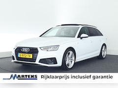 Audi A4 Avant - 40 TFSI 190pk Sport S line black edition Trekhaak 360Camera Panoramadak Stoelverwarming Ke