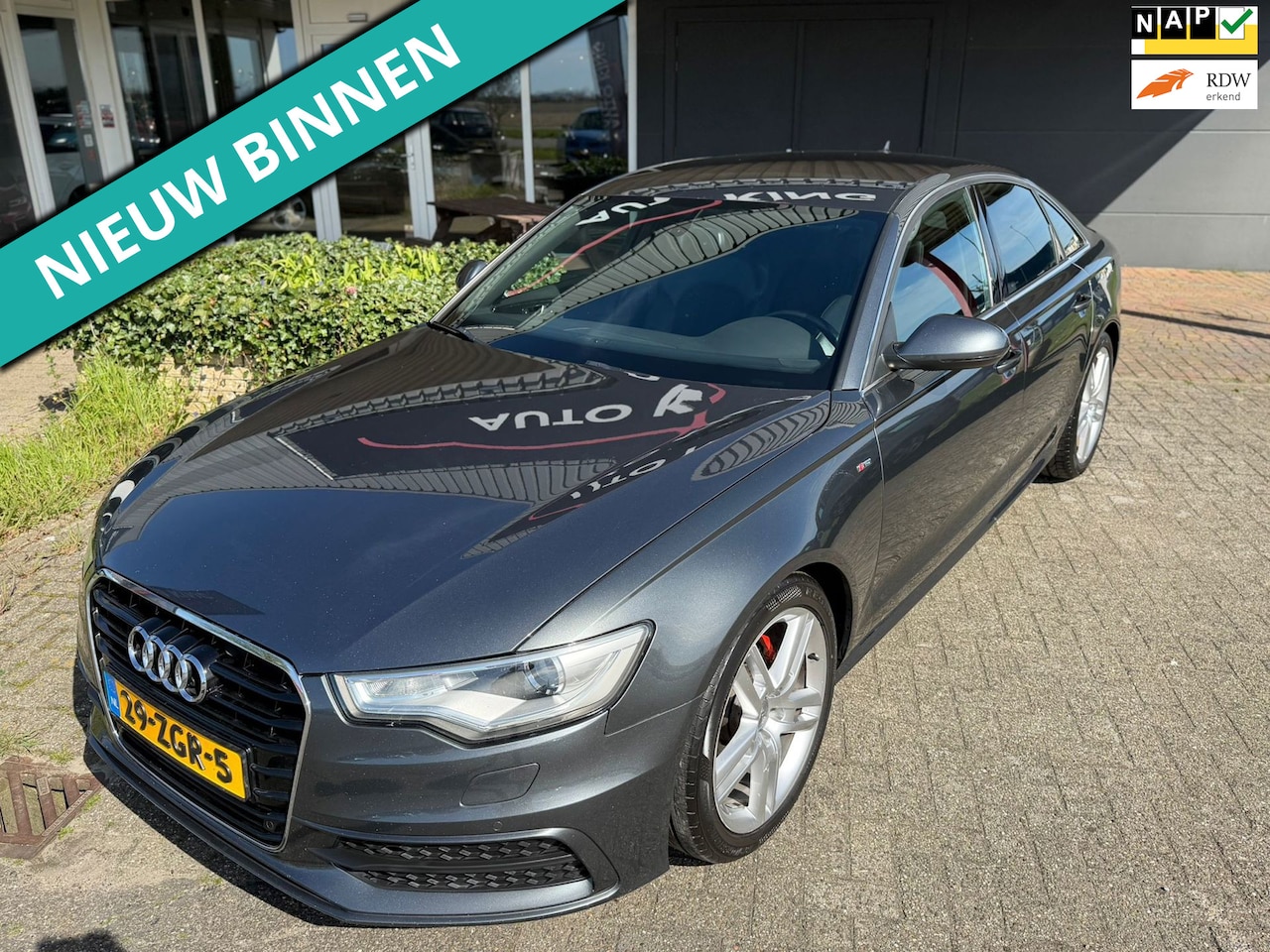 Audi A6 Limousine - 2.0 TFSI S-LINE NL/AUT/ECC/CRUISE/NAV/LED APK+NAP - AutoWereld.nl