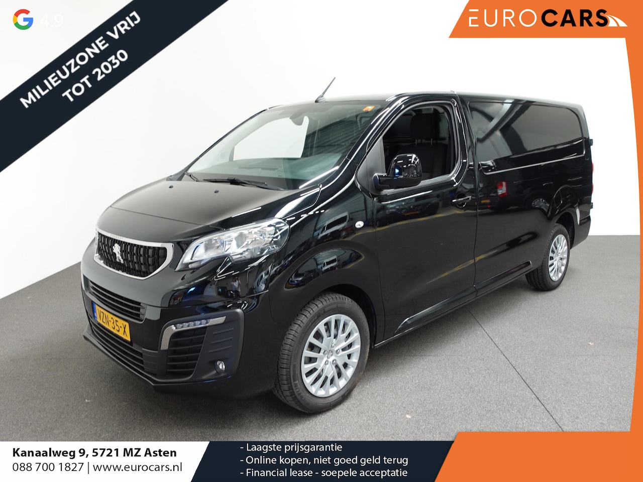 Peugeot Expert - 145pk L3 Automaat Airco Cruise Navi Trekhaak Airco Cruise Control Trekhaak - AutoWereld.nl