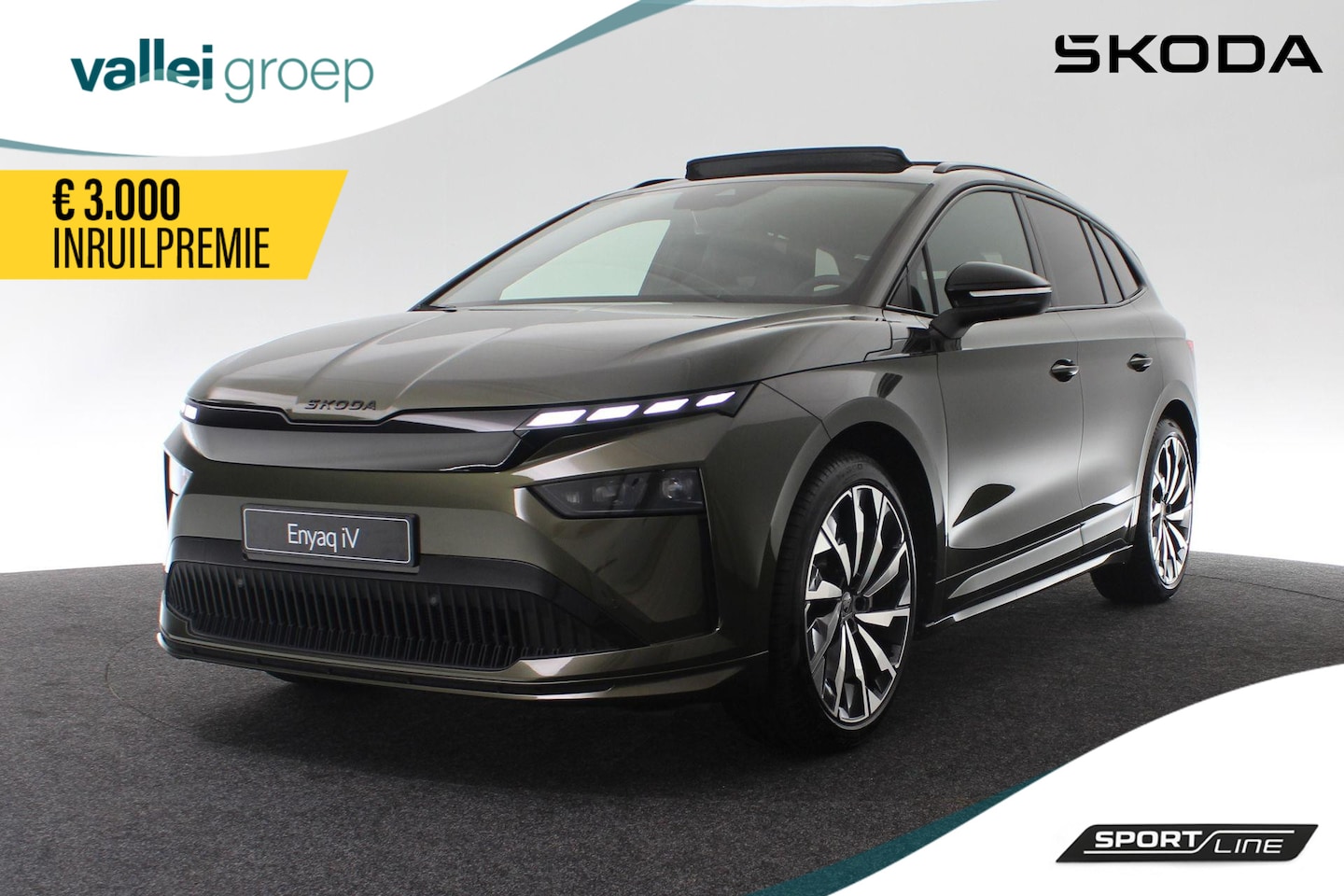 Skoda Enyaq iV - 85 Sportline 286 pk | €3.000,- inruilpremie! | Panorama-Schuifdak | Camera | Trekhaak | El - AutoWereld.nl