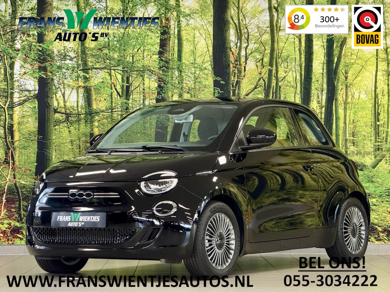 Fiat 500 - Icon 42 kWh | Navigatie | Cruise Control | 16" Lichtmetaal | Lane Assist | Apple Carplay | - AutoWereld.nl