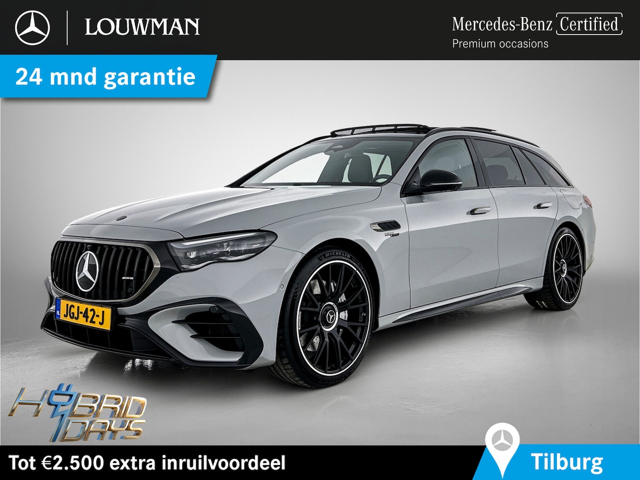Mercedes-Benz E-klasse Estate - Mercedes-AMG 53 4MATIC+ Night Pakket 1+2 | Panoramadak | 21 Inch AMG Velgen | Burmester® | - AutoWereld.nl