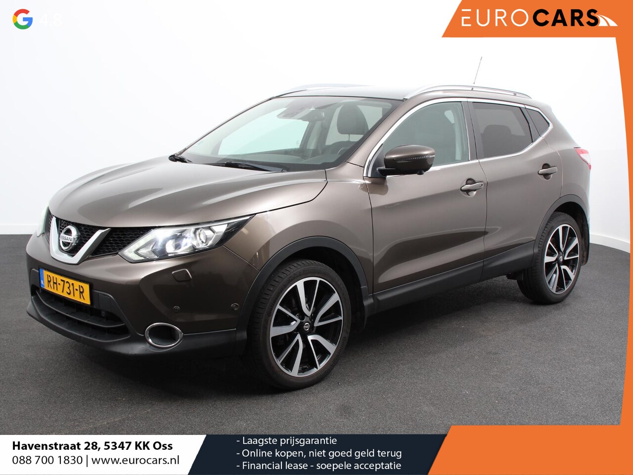 Nissan Qashqai - 1.2 Tekna Airco | Cruise control | LED | Parkeersensoren | Camera | Radio | Lichtmetalen v - AutoWereld.nl