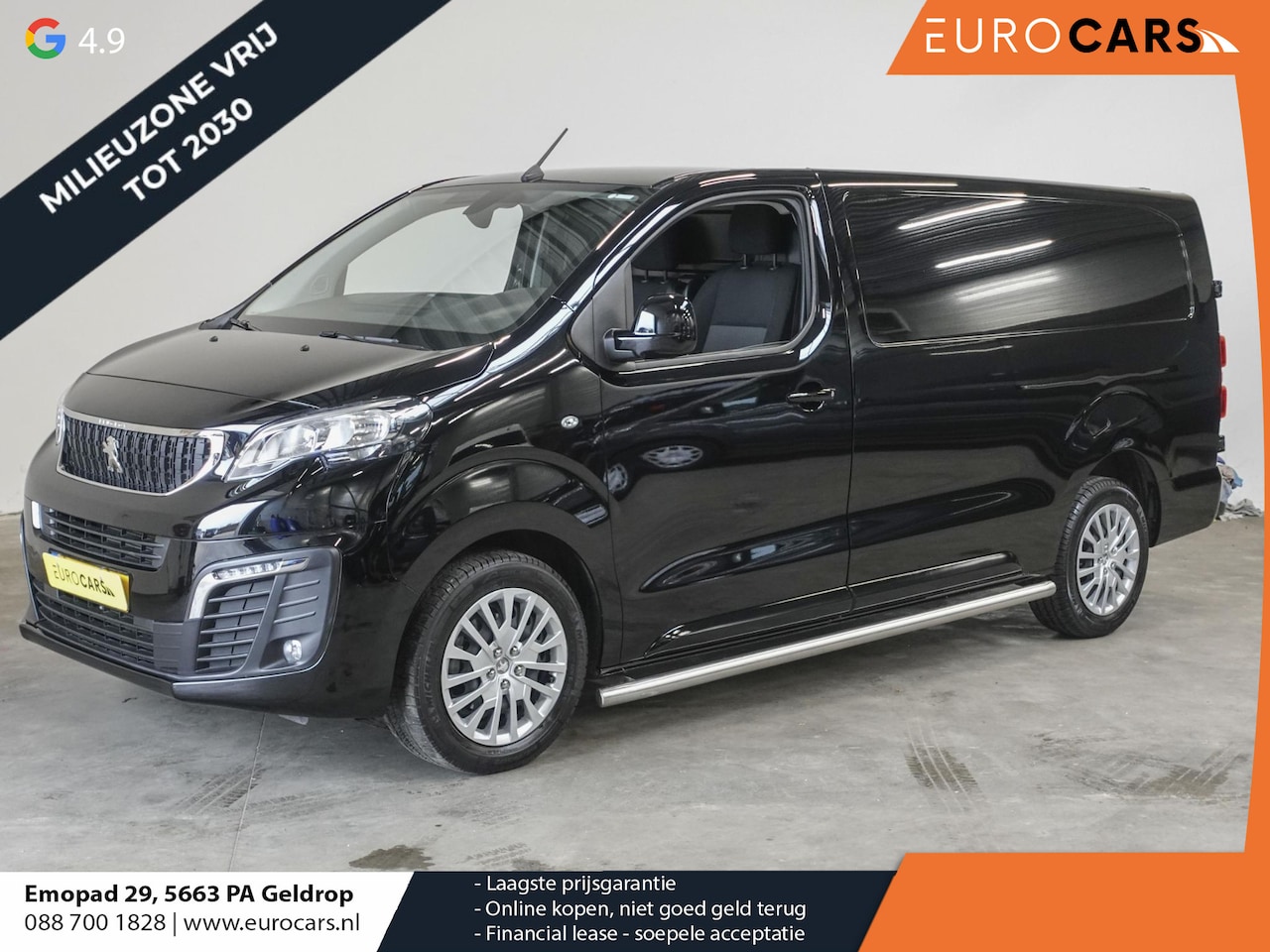 Peugeot Expert - 2.0 BlueHDI 145PK L3 Automaat Airco Cruise Navigatie Trekhaak Sidebars Euro6 - AutoWereld.nl