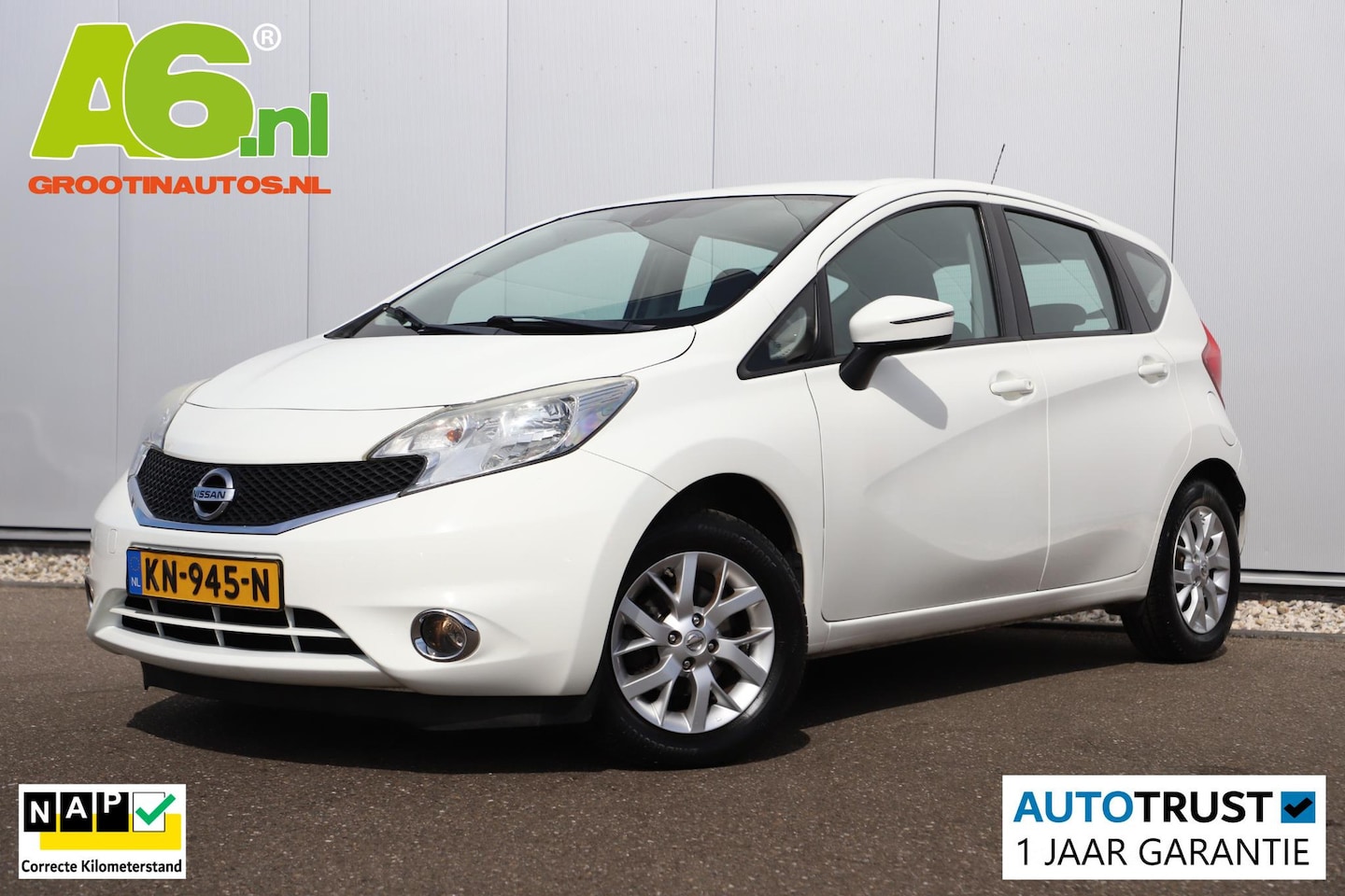 Nissan Note - 1.2 Acenta Airco Cruise Control Radio Bluetooth 15 inch LMV - AutoWereld.nl