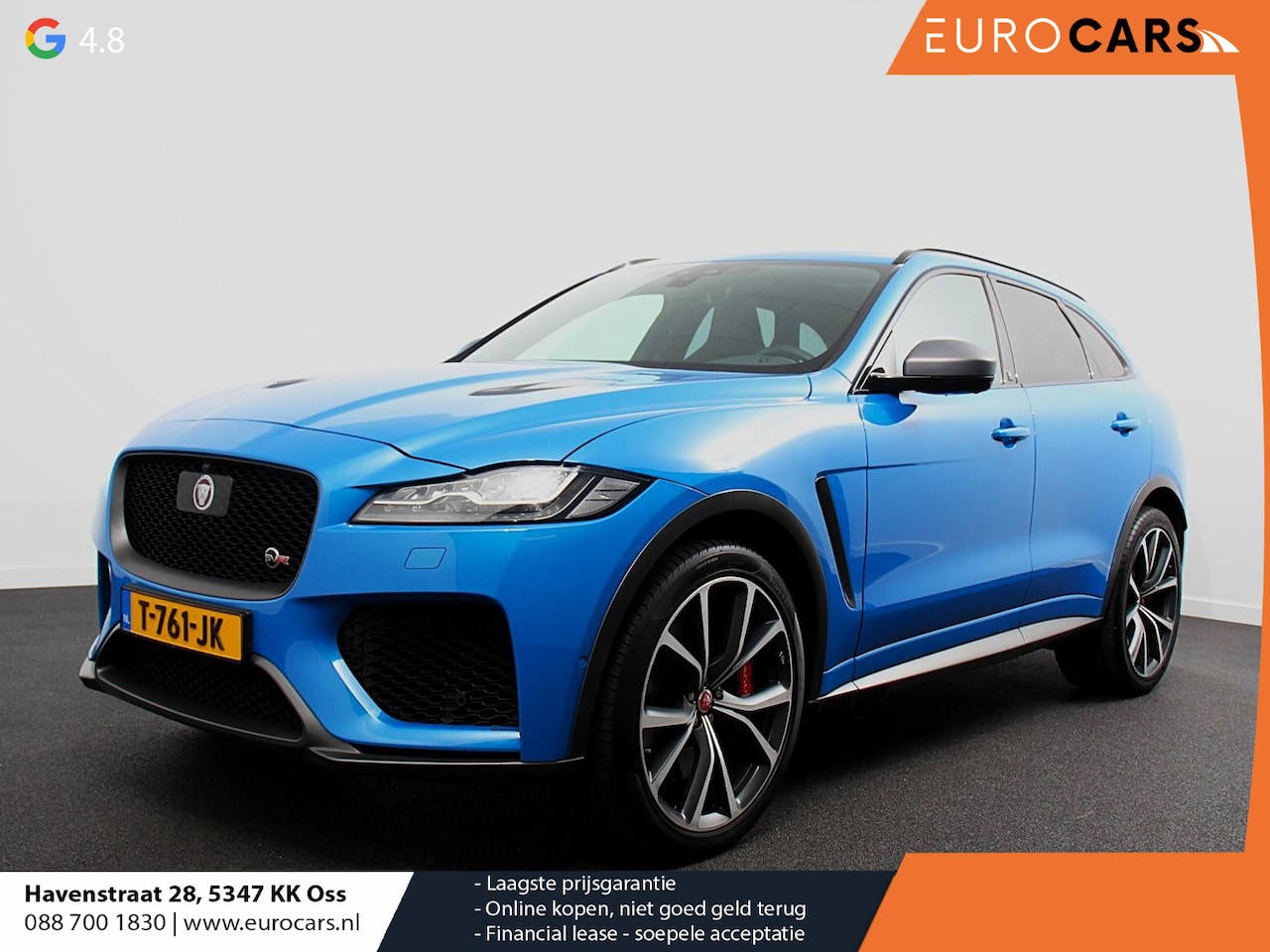 Jaguar F-Pace - 5.0 V8 AWD SVR 551 pk Panorama dak | Meridian sound | Premium Pack | Light Pack | ACC | Le - AutoWereld.nl