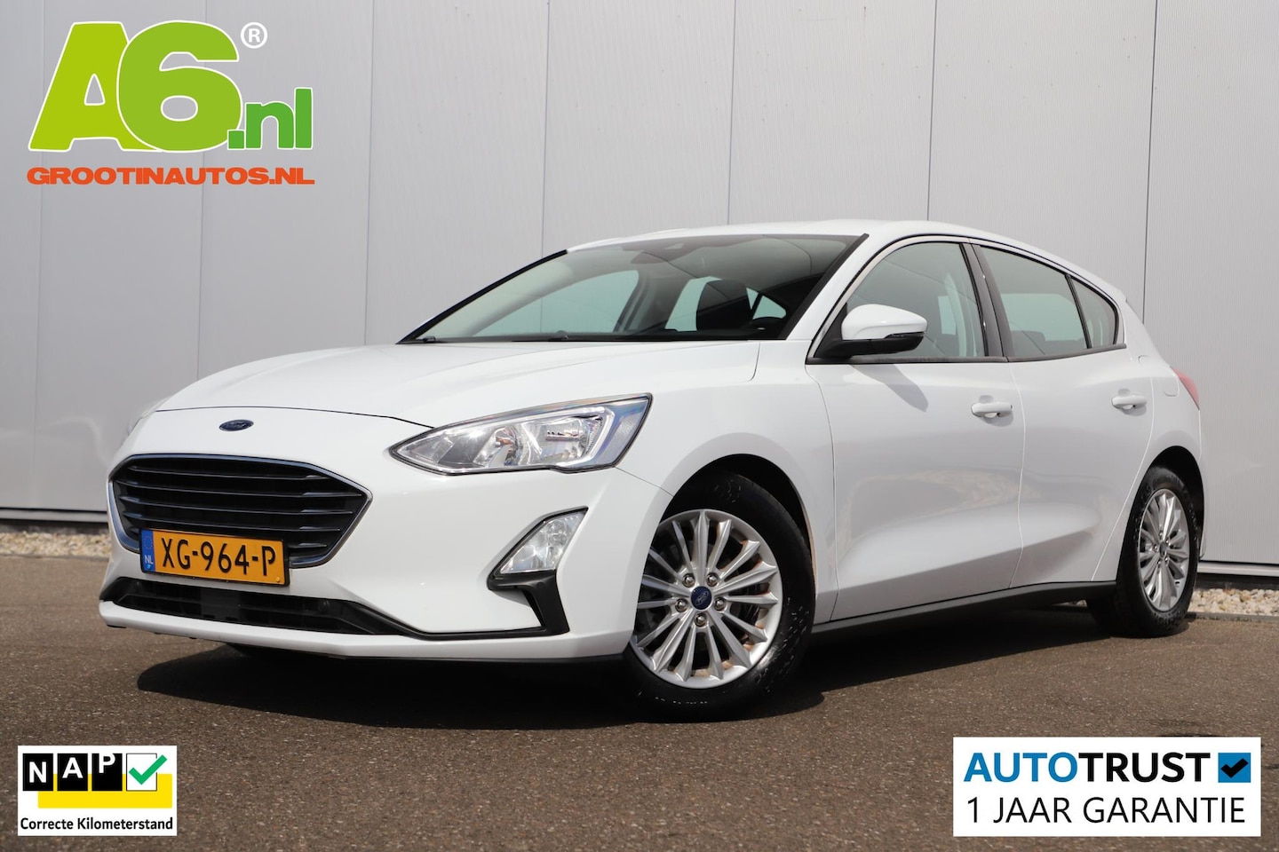 Ford Focus - 1.0 EcoBoost Titanium Business Automaat Navigatie Carplay Android Parkeersensor 15 inch LM - AutoWereld.nl