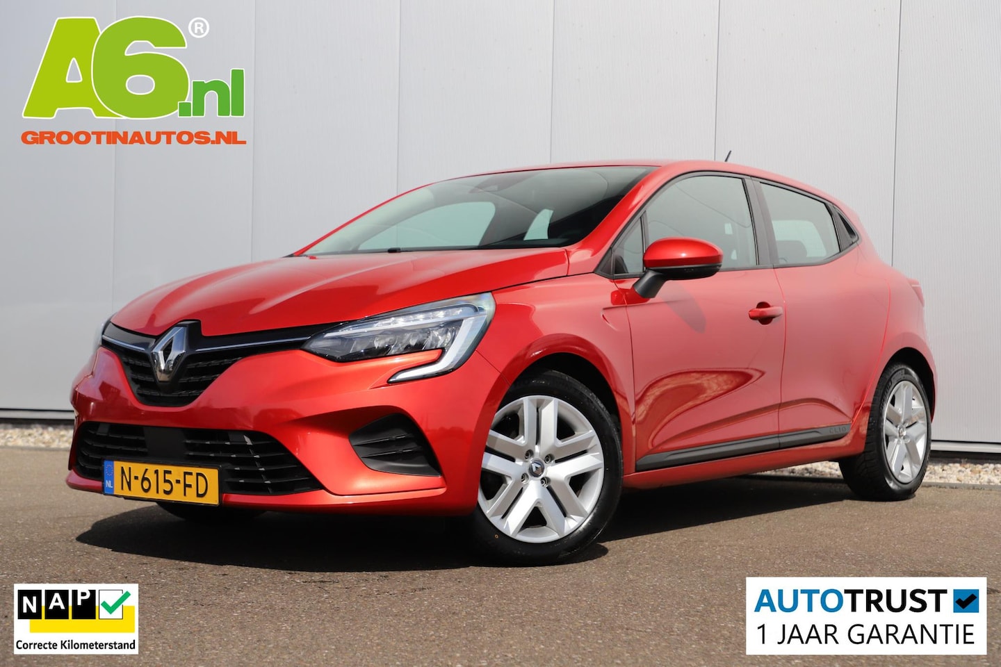 Renault Clio - 1.0 TCe Business Zen Navigatie Carplay Android Airco Cruise Control LED Rijstrooksensor Pa - AutoWereld.nl