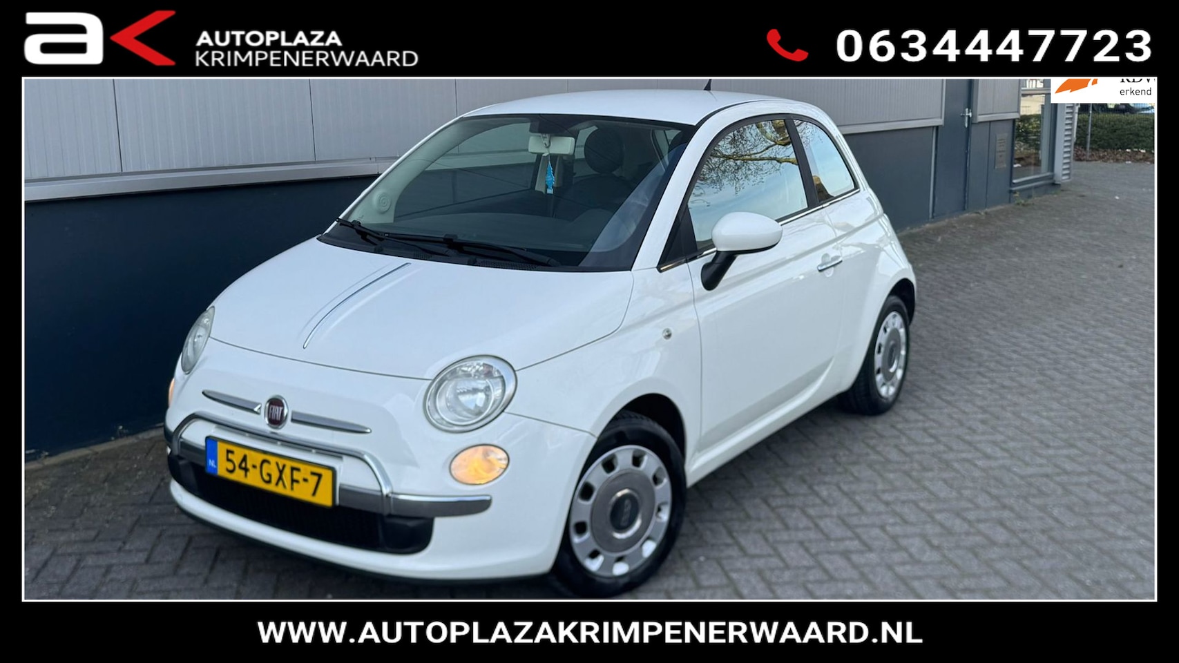 Fiat 500 - 1.2 Pop Nieuwe apk Airco nap - AutoWereld.nl