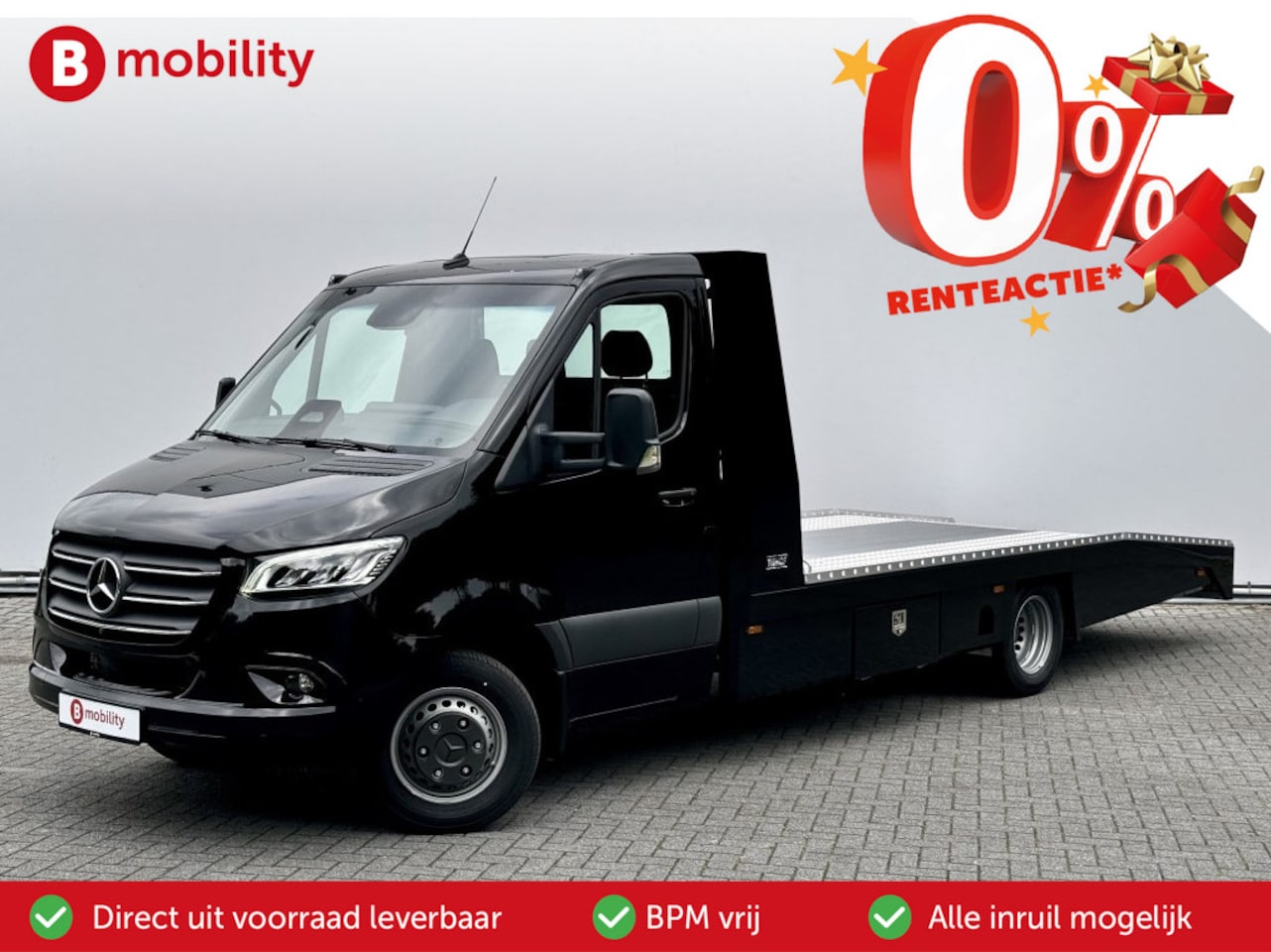 Mercedes-Benz Sprinter - 519 CDI Tijhof AluLiner V/A €32 Per Dag!! Luchtvering NIEUW! MJ.2025 Autotransporter/ Opri - AutoWereld.nl