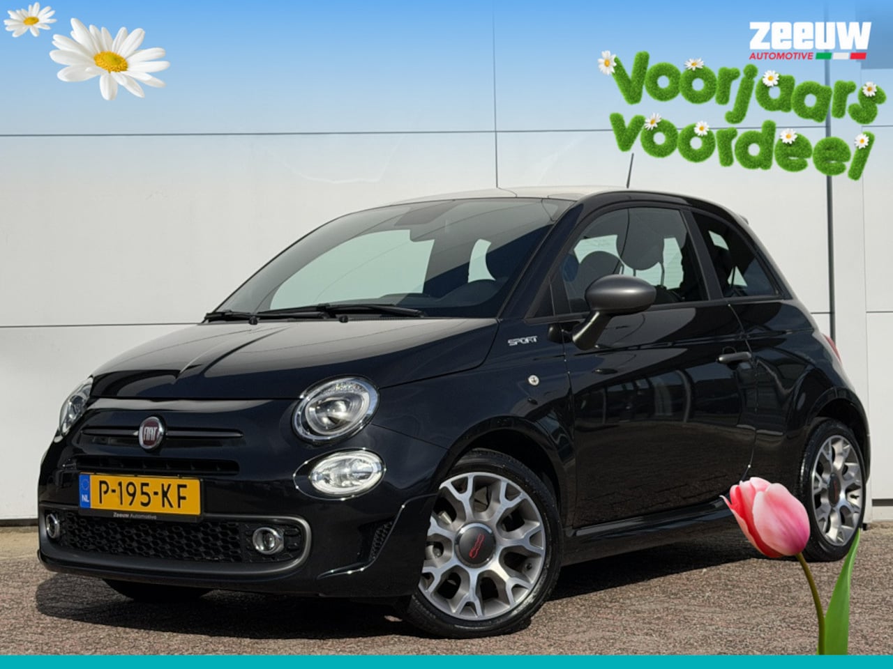 Fiat 500 - 1.0 Hybrid 70 PK Sport | Navi | Carplay | Clima | 16" - AutoWereld.nl