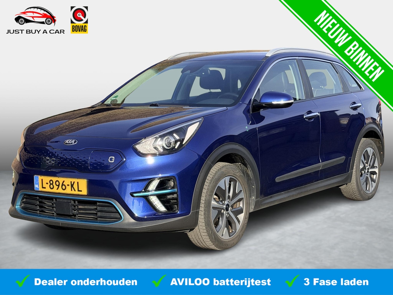 Kia e-Niro - DynamicLine 64 kWh SoH 88,1% / Trekhaak / Adaptive Cruise / Warmtepomp / Stoel & Stuurverw - AutoWereld.nl