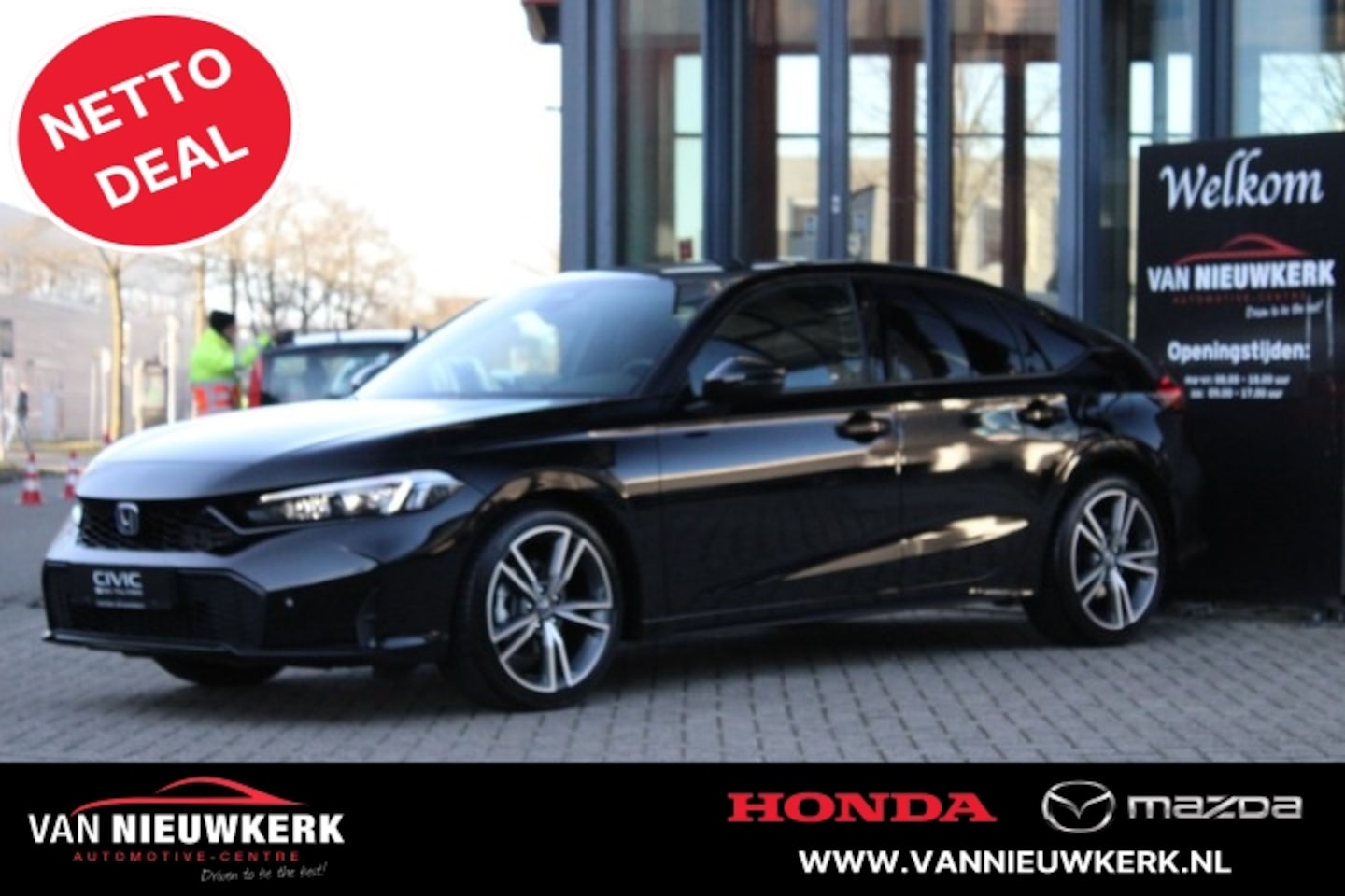 Honda Civic - 2.0 HYBRID 184PK eCVT Advance Nieuw Rijklaar - AutoWereld.nl