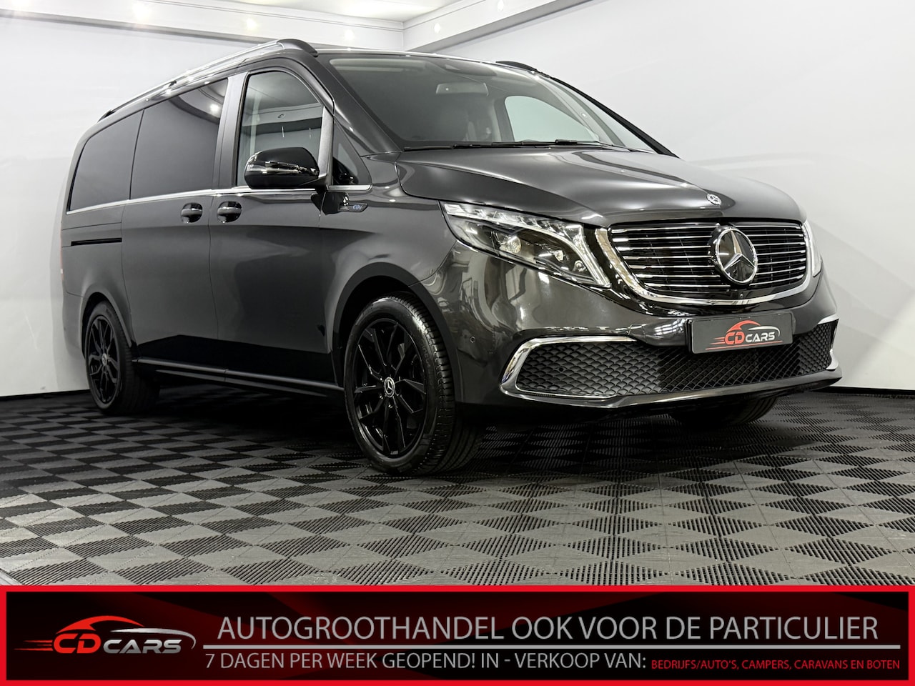 Mercedes-Benz EQV - 300 L2 Business Solution Limited 90 kWh 7P Leder, 360 Camera, Navi, Elektrische achterklep - AutoWereld.nl