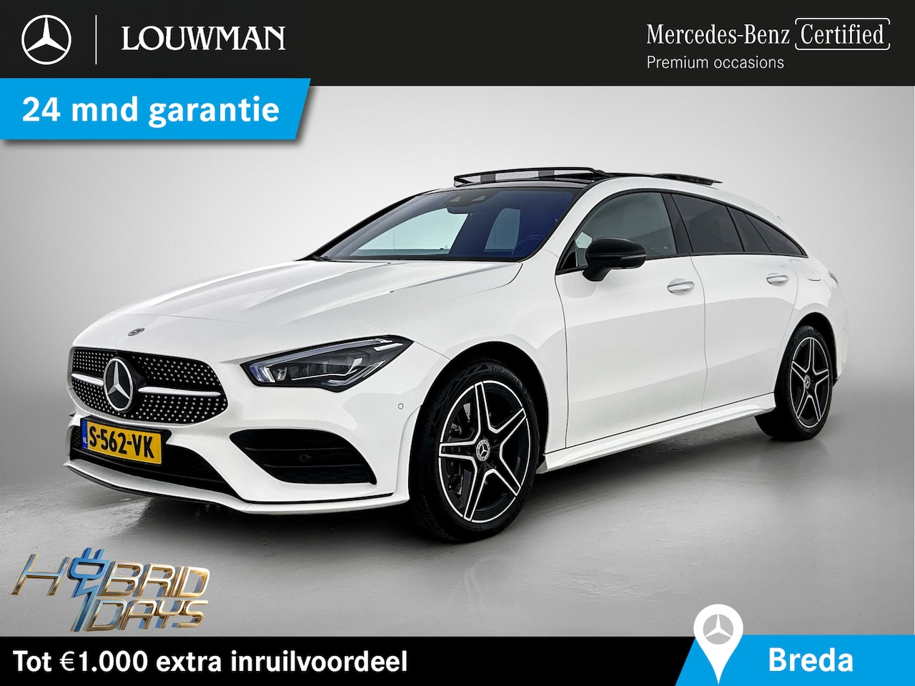 Mercedes-Benz CLA-klasse Shooting Brake - 250 e AMG Line | Panoramadak |  360°-camera | Nightpakket | Multibeam led | Sfeerverlichti - AutoWereld.nl