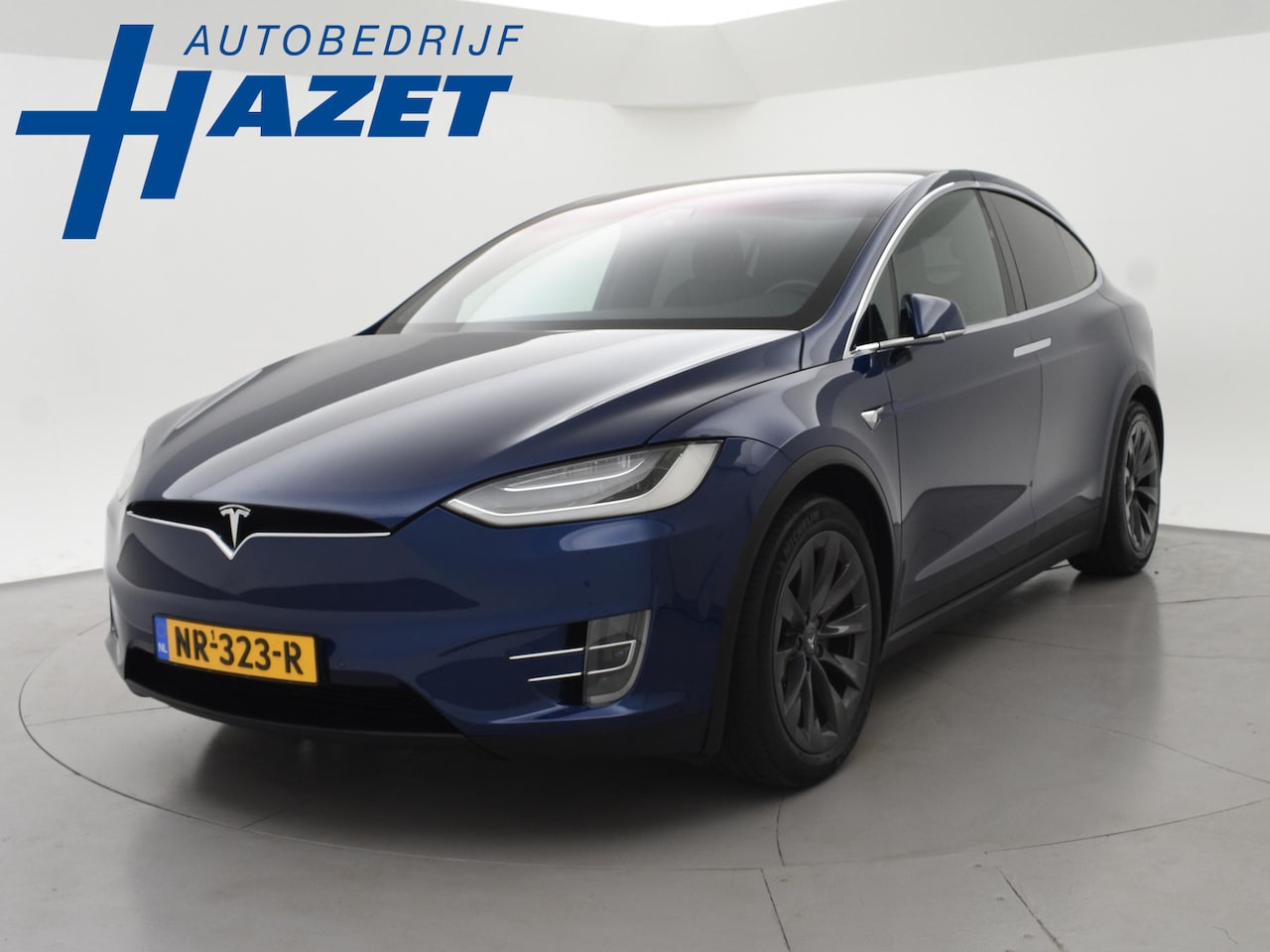 Tesla Model X - 75D + TREKHAAK 2250 KG | LEDER | PANORAMA | LUCHTVERING | 20 INCH - AutoWereld.nl