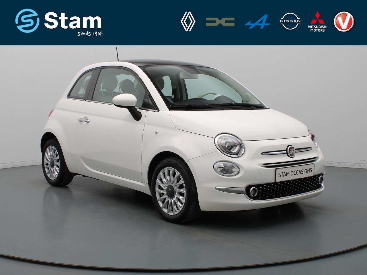 Fiat 500 - 85pk TwinAir Turbo Lounge Cruise | Climate | Navi | Parkeersens. achter | Panoramadak - AutoWereld.nl