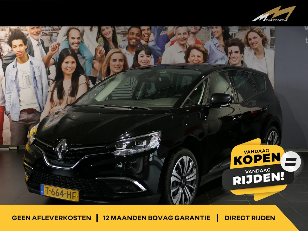 Renault Grand Scénic - 1.3 TCe Equilibre 7p. - Occasion Lease vanaf €544 p/m - *AUTOMAAT* - Trekhaak - camera - a - AutoWereld.nl
