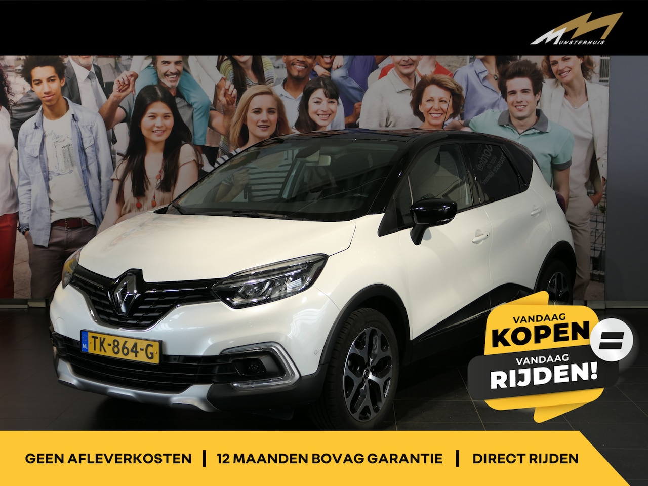 Renault Captur - 0.9 TCe Intens - Trekhaak - Camera - Dodehoek - Parkeerassistent - AutoWereld.nl