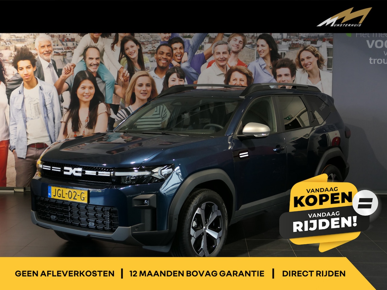 Dacia Bigster - 1.8 Hybrid 155 Journey *NIEUW* - Occasion Lease vanaf €589 p/m - - Dodehoek - Sensor v+a - - AutoWereld.nl