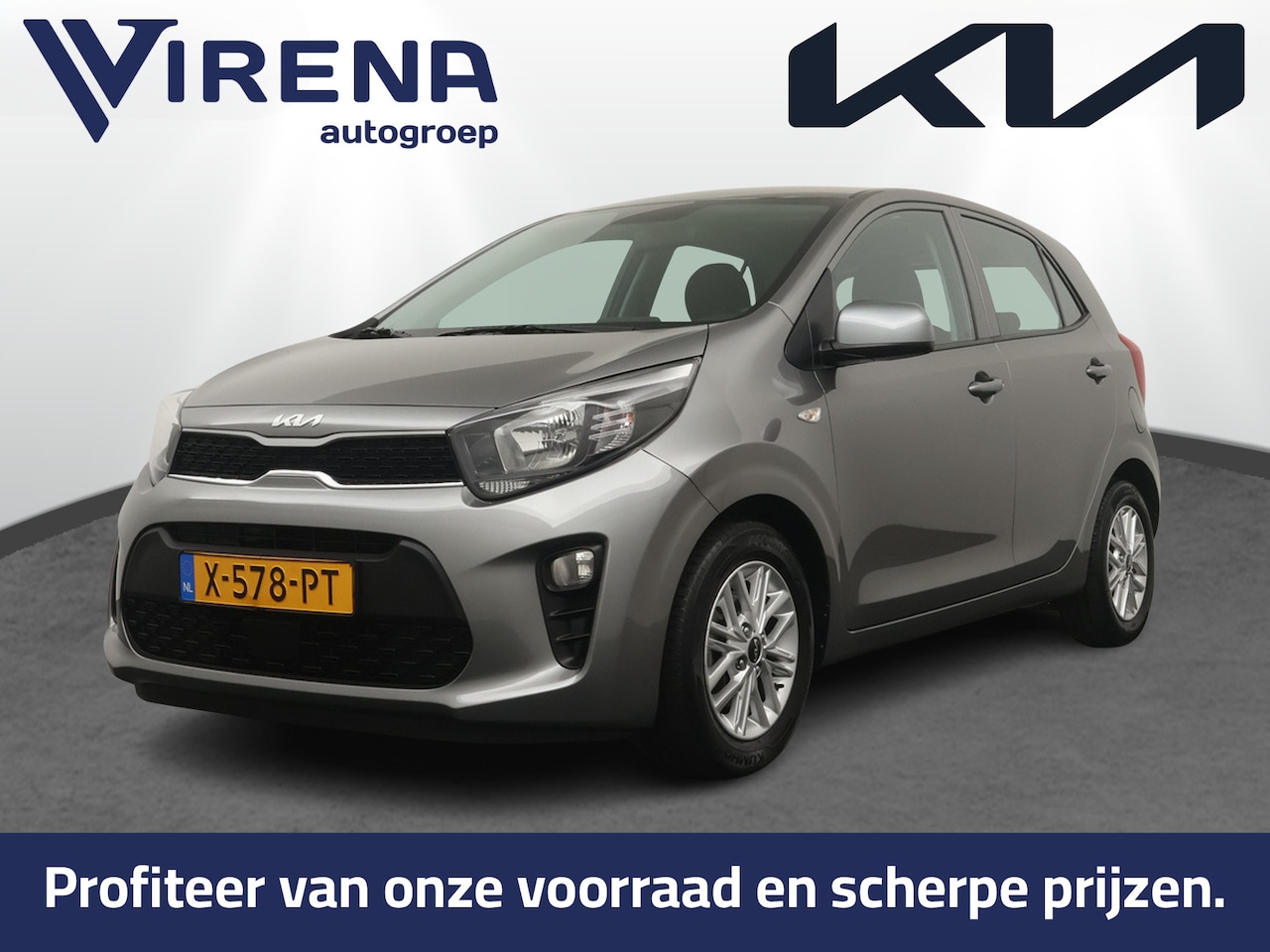 Kia Picanto - 1.0 DPi DynamicLine Automaat - Airco - Achteruitrijcamera - Cruise Control - Apple Carplay - AutoWereld.nl