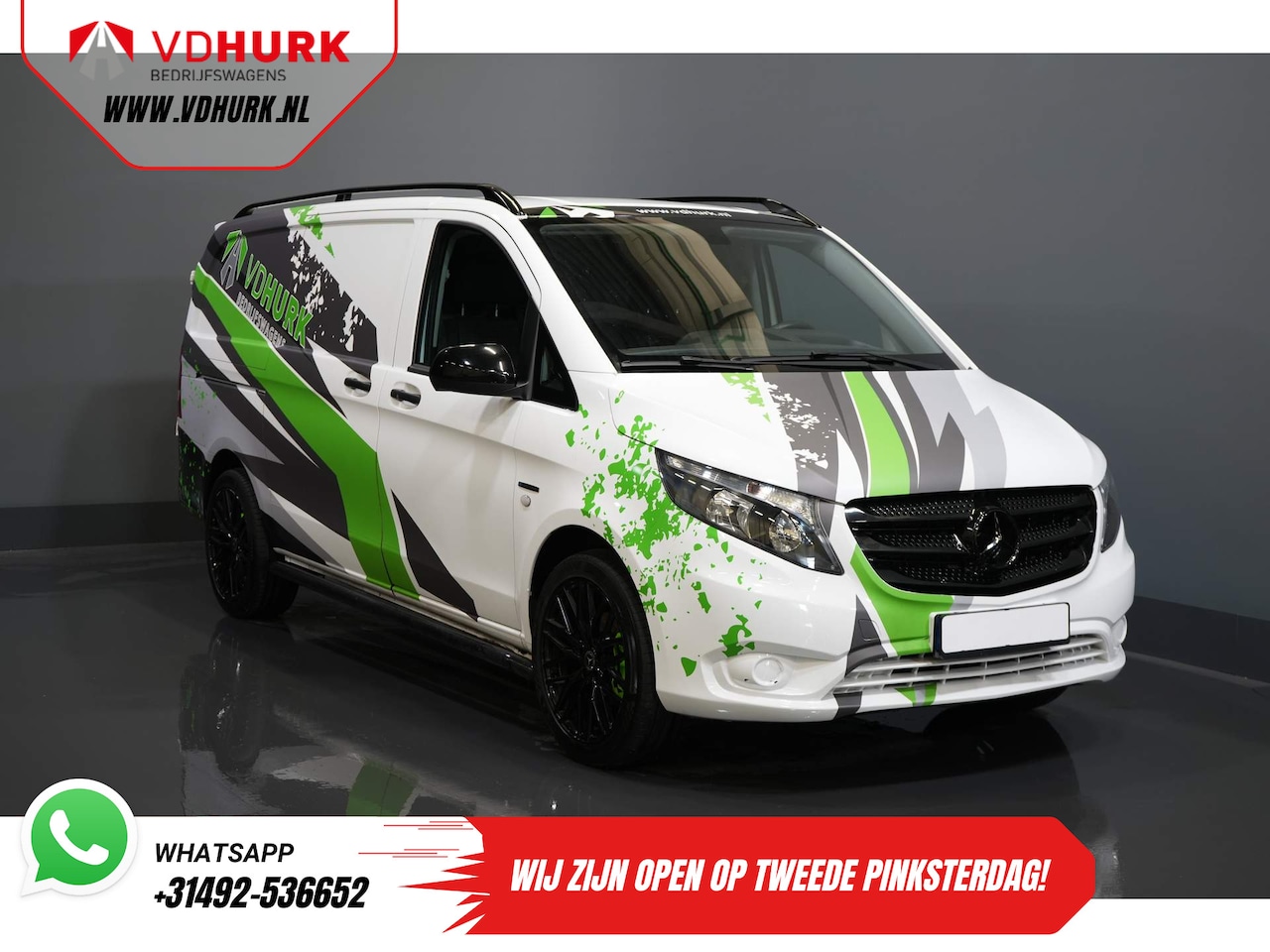 Mercedes-Benz eVito - DEMO BPM VRIJ! 19"/ HG Zwart Pakket/ Spoiler/Sidebars/ L2/ Navi/ Camera/ Stoelverw. - AutoWereld.nl