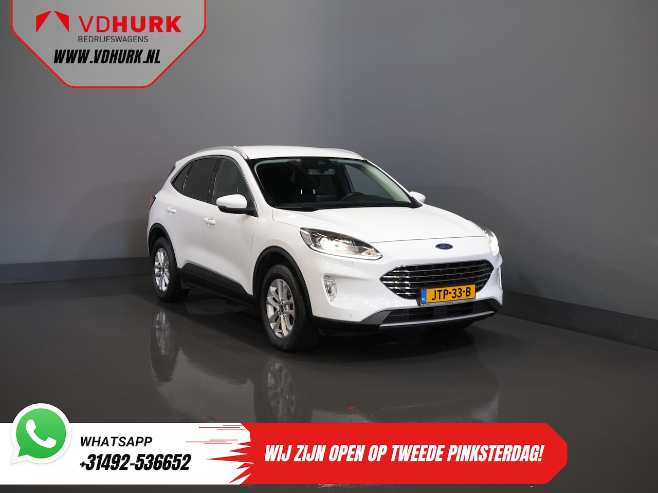 Ford Kuga - 2.5 PHEV 225 pk Titanium Garantie 5-27'/ Stoelverw./ Stuurverw./ Navi/ Carplay/ Camera/ PD - AutoWereld.nl