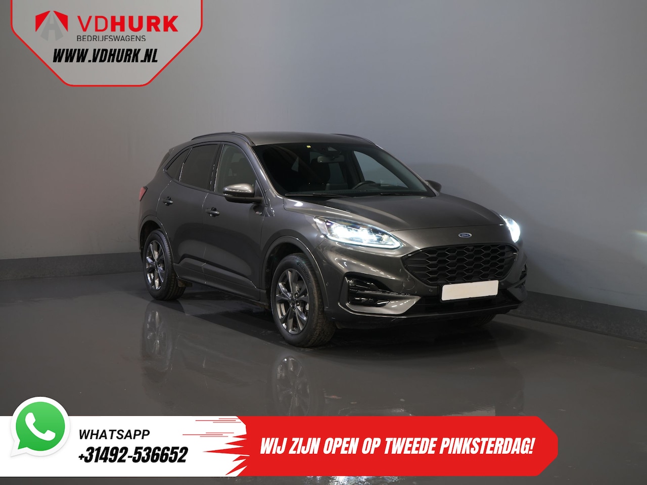 Ford Kuga - 2.5 PHEV 225 pk ST-Line LED/ Head-Up/ Adapt.cruise/ Standkachel/ Keyless/ Elek.klep/ Stoel - AutoWereld.nl
