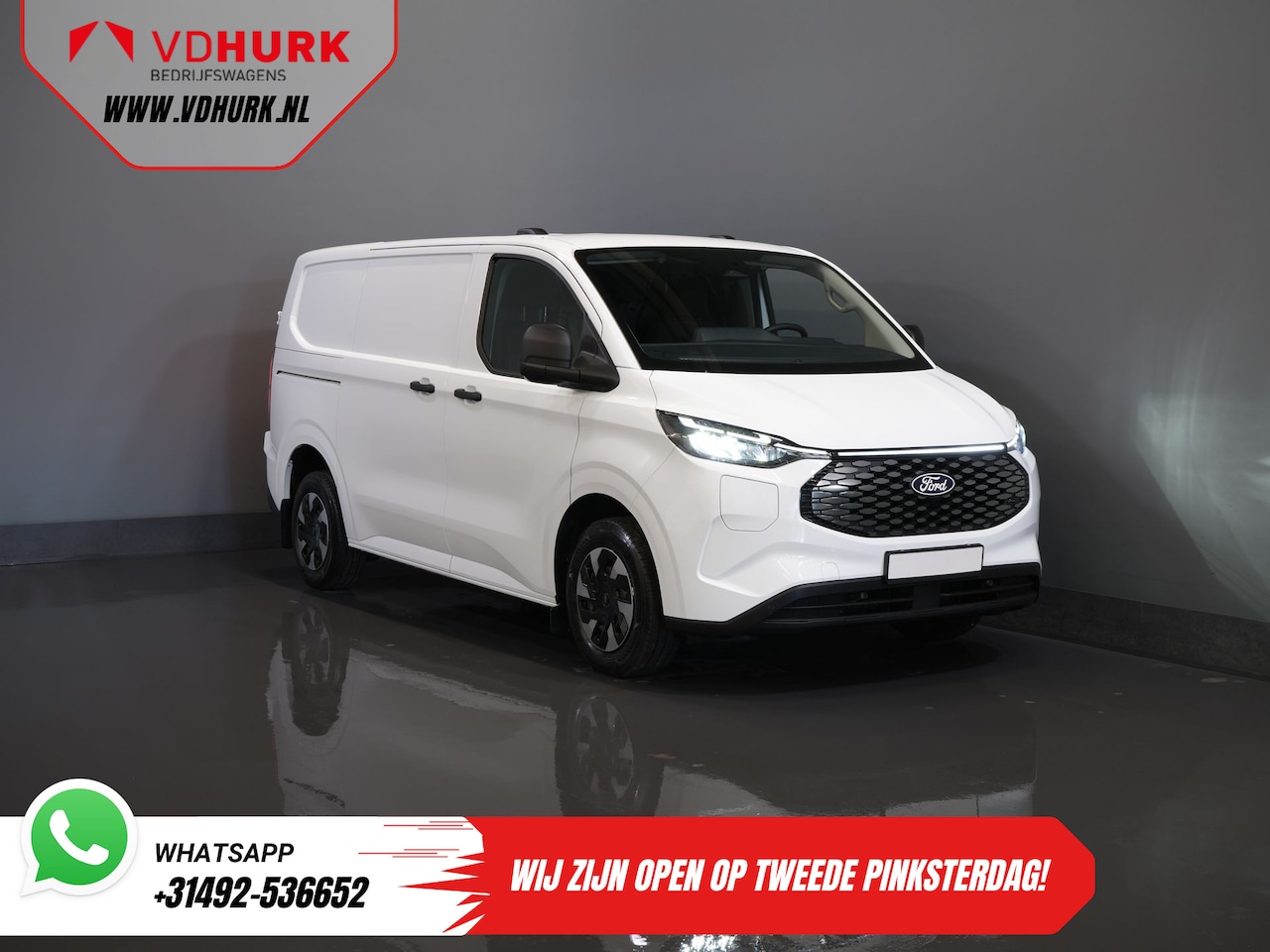 Ford Transit Custom - E-Transit Trend 65 kWh 330 km WLTP Garantie t/m 2029/ LED/ Standkachel/ Snellader/ 2.3t Tr - AutoWereld.nl