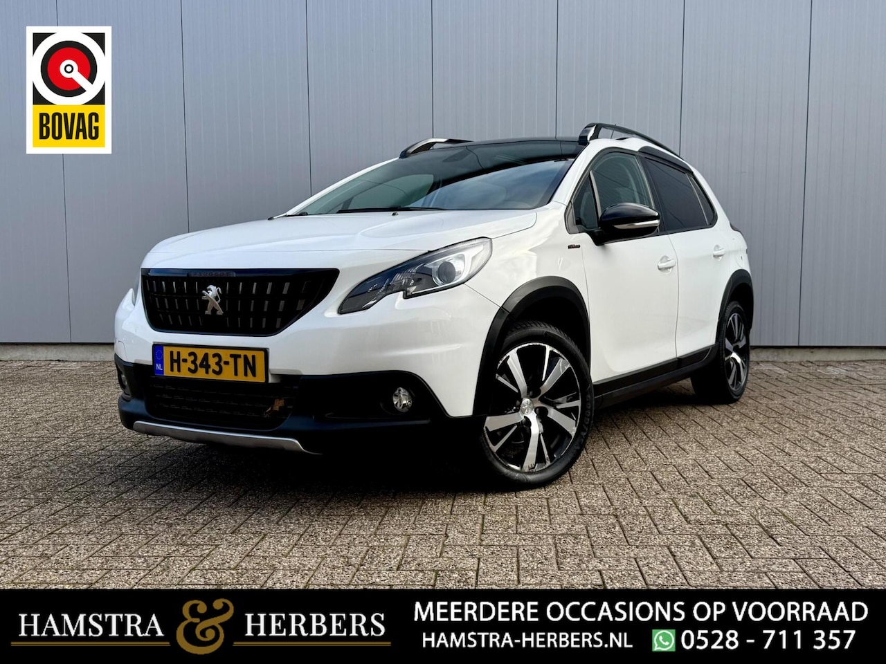 Peugeot 2008 - 1.2 PureTech GT-Line pano stoelverwarming wit - AutoWereld.nl
