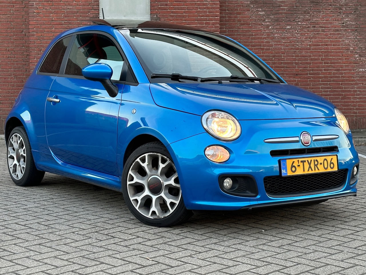 Fiat 500 - 0.9 TwinAir Turbo 500S|PANO|AIRCO|HALF-LEDER - AutoWereld.nl