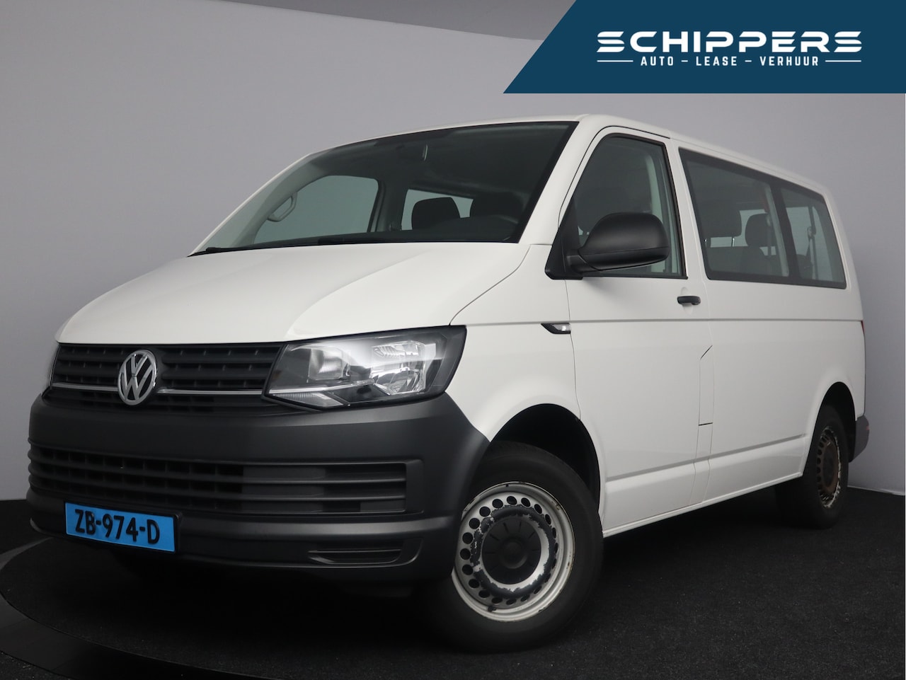 Volkswagen Transporter Kombi - 2.0 TDI L1H1 18.925 excl. btw | 9 persoons | Airco | Taxi - AutoWereld.nl