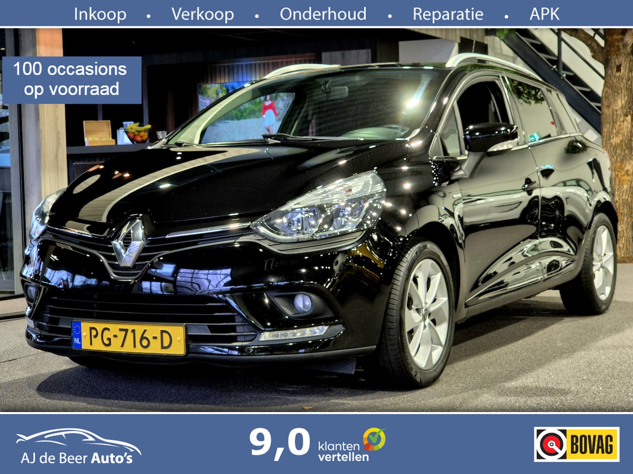 Renault Clio Estate - 0.9 TCe Limited Airco | Cruise | Navi | HiFi | Nette auto - AutoWereld.nl