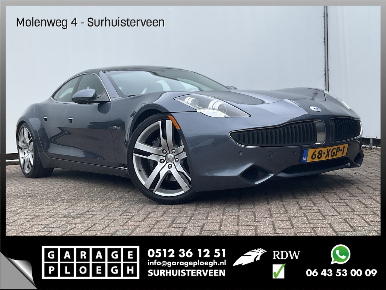 Fisker Karma - 2.0 213pk Eco Hybrid Voll.Onderhoud Stoelverw Nav/Cam Alcantara 22 inch - AutoWereld.nl