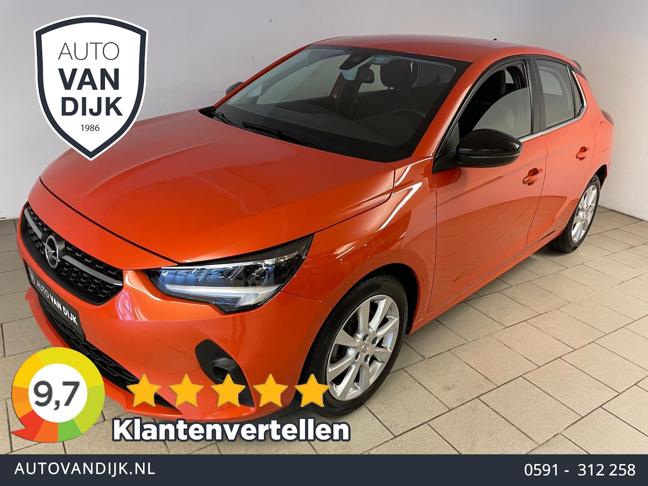 Opel Corsa - 1.2 Elegance AUTOMAAT AIRCO NAVI VIA APP BLUETOOTH CRUISE APPLE CARPLAY VELGEN ZEER NETTE - AutoWereld.nl