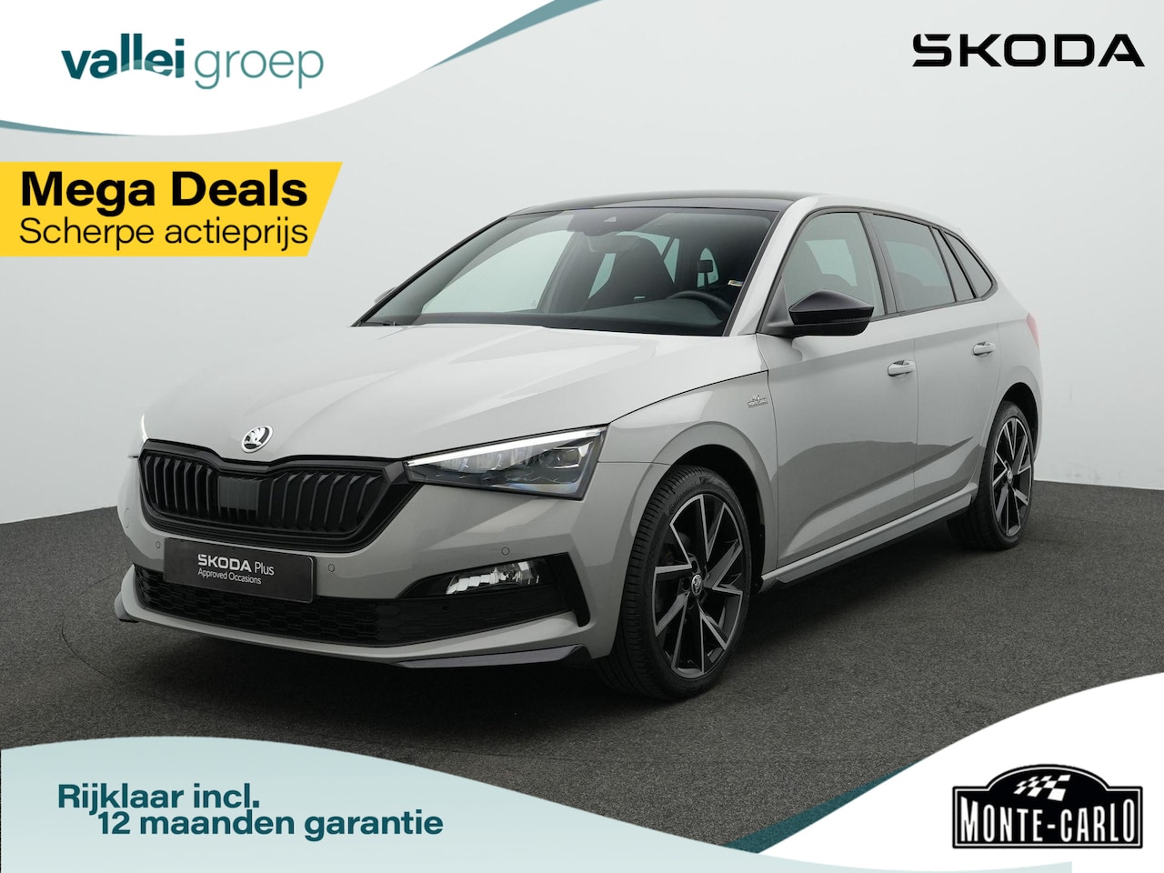 Skoda Scala - 1.5 TSI 150 pk DSG Monte Carlo | Panoramadak | Stuur-/stoelverwarming | Parkeersensoren vo - AutoWereld.nl