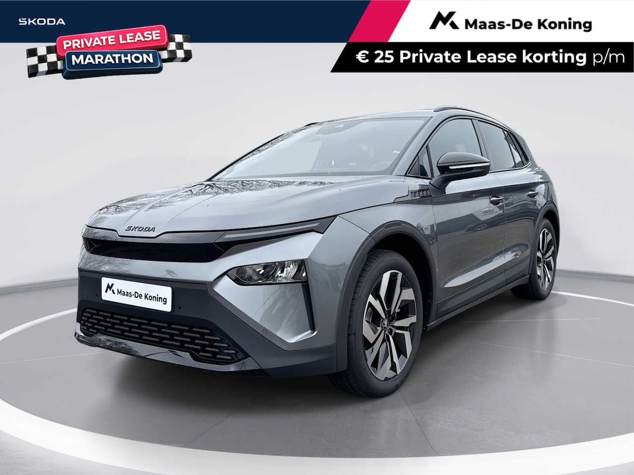 Skoda Elroq - 60 Sportline | Graphite Grey | 20 inch Vega Velgen | Private lease v.a. €481,- p/m | €3000 - AutoWereld.nl