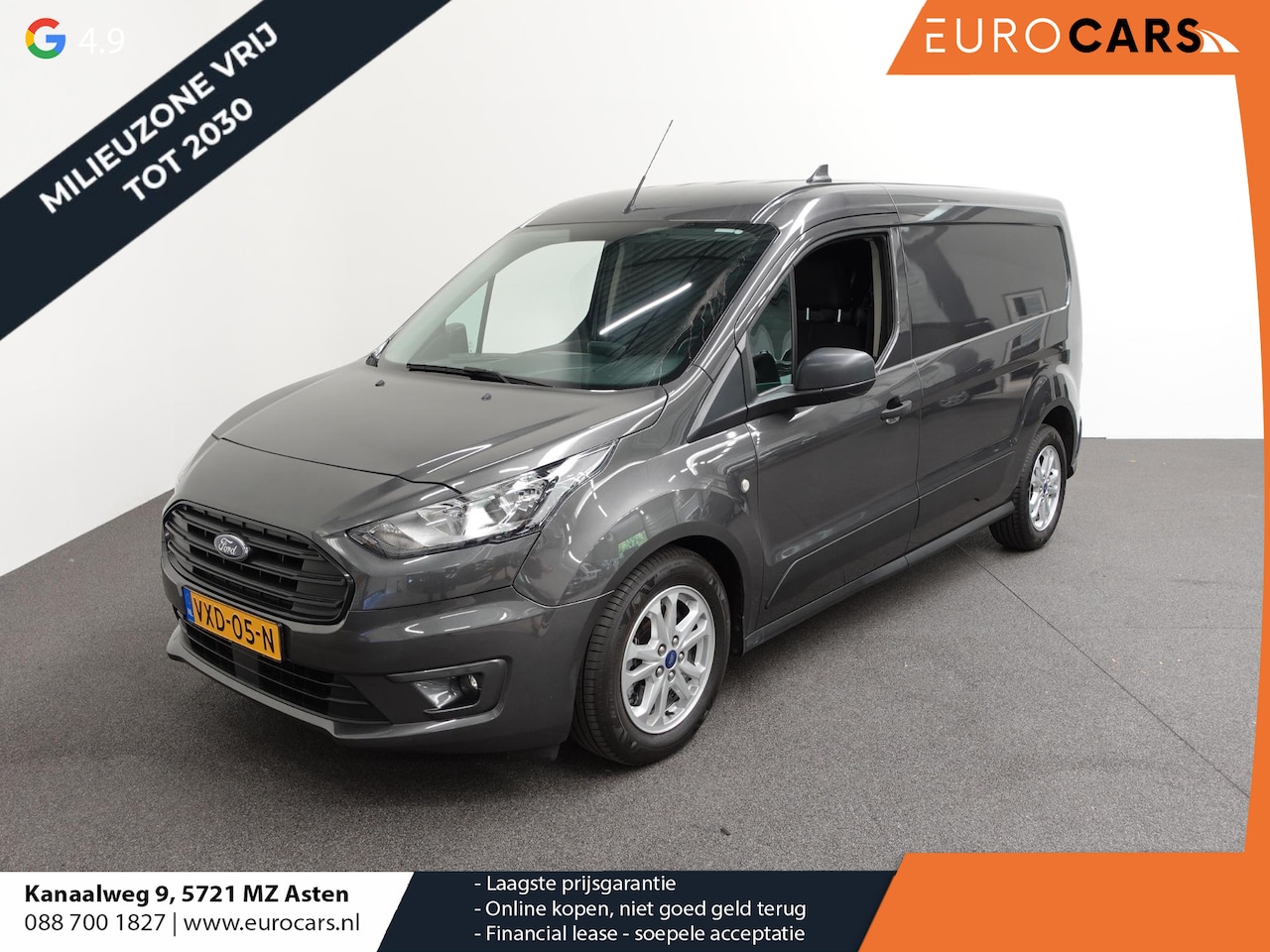 Ford Transit Connect - 1.5 EcoBlue L2 Trend Aut. Navi Airco PDC A Cruise Control 3Zits Camera DAB+ - AutoWereld.nl