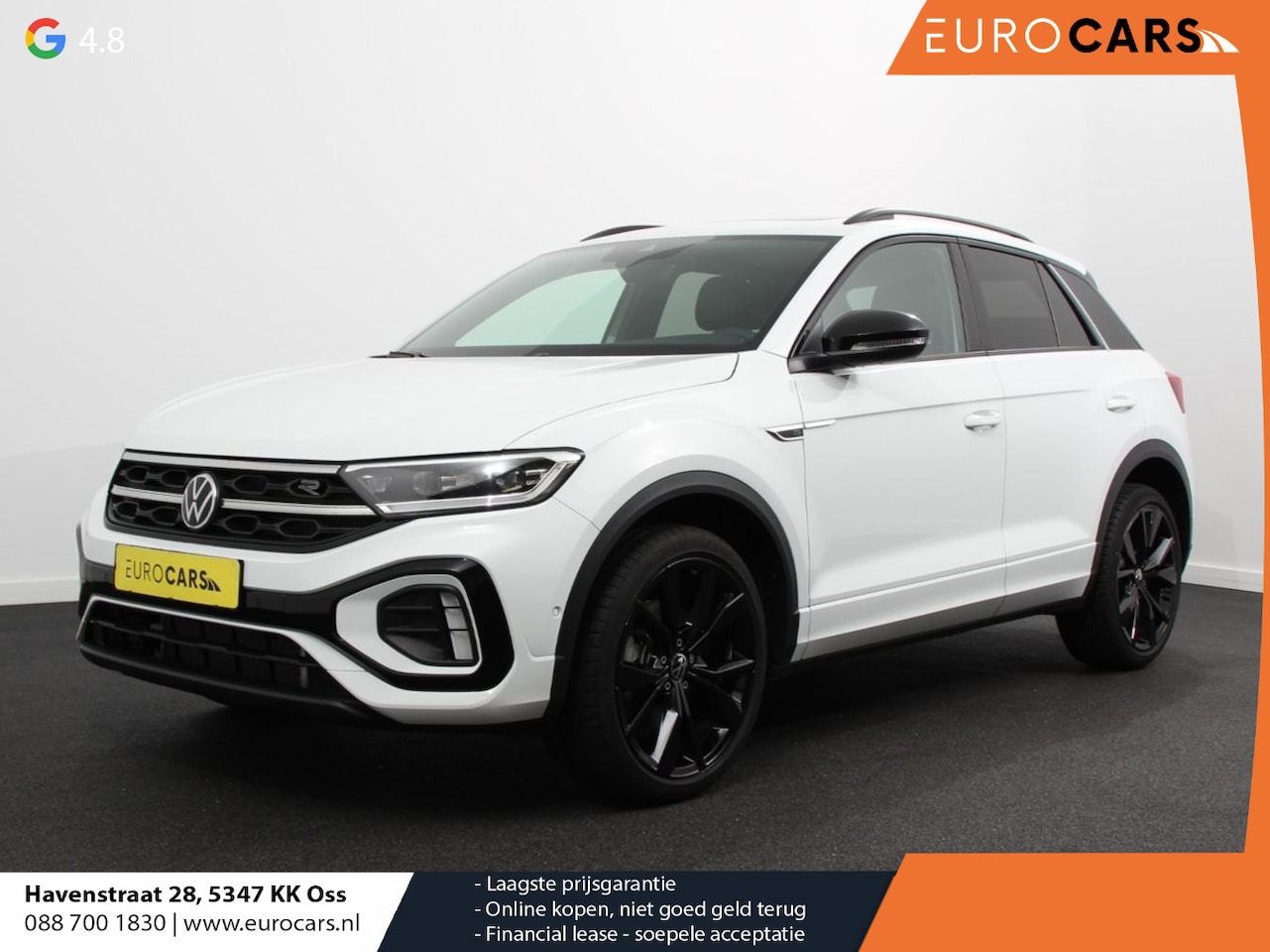 Volkswagen T-Roc - 1.5 TSI R-Line+Blackpack Climate control | Adaptieve cruise control | Panoramadak | LED | - AutoWereld.nl