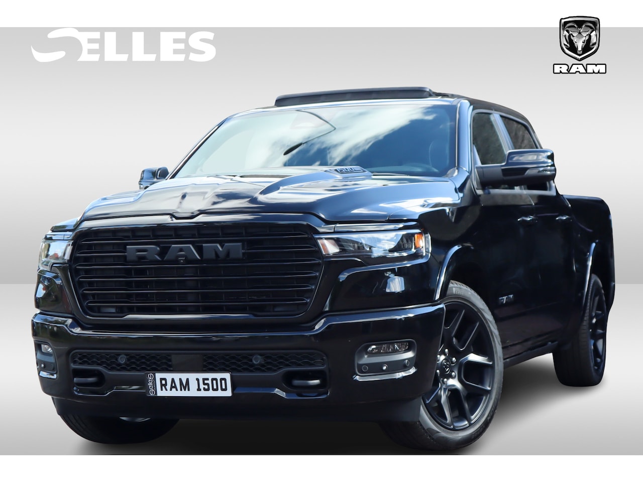 Dodge Ram 1500 - 2025 3.0L HURRICANE LARAMIE Night Premium | BPM VRIJ | NIEUW | Panoramadak | Luchtvering - AutoWereld.nl