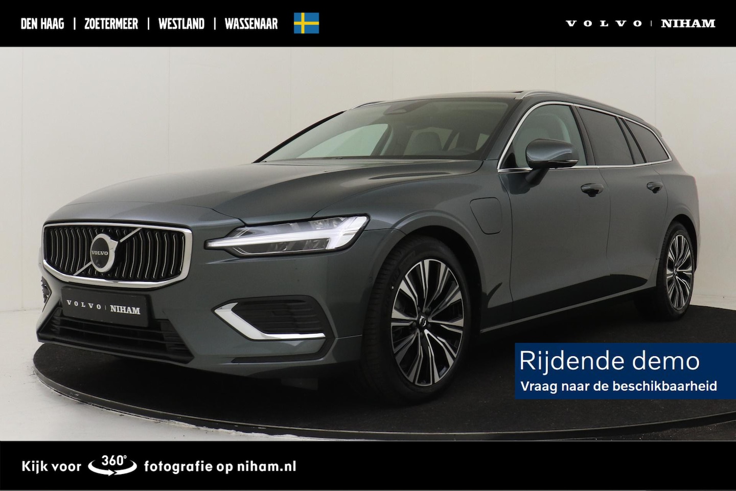 Volvo V60 - T6 PLUG-IN HYBRID AWD PLUS BRIGHT -PANO.DAK|HARMAN/KARDON|360°CAM|POWER-SEATS|CLIMATE|PRIV - AutoWereld.nl