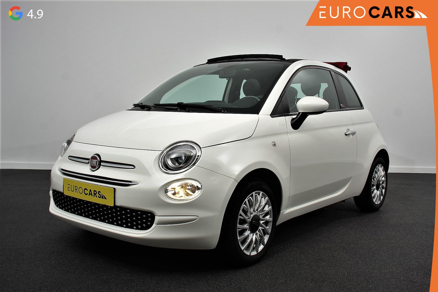 Fiat 500 C - 1.2 Automaat Lounge Cruise Control Navigatie Airco Parkeersensoren Achter Lichtmetalen Vel - AutoWereld.nl