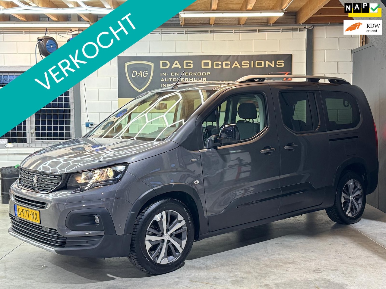 Peugeot Rifter - 1.2 Puretech GT-Line LINE ASSIS|360 CAMERA|PDC|DEALER ONDERHOUDEN - AutoWereld.nl