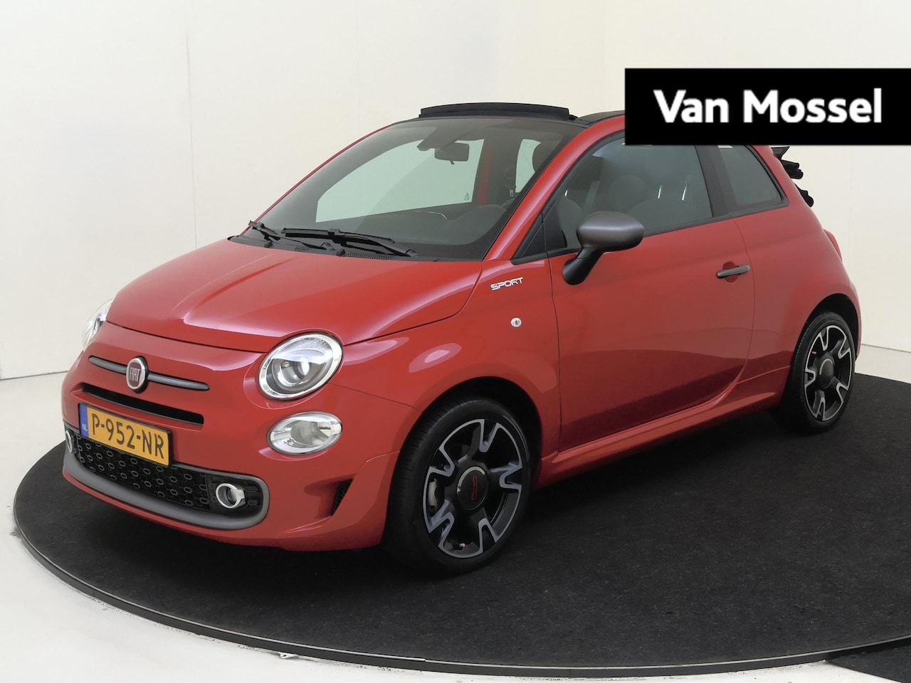 Fiat 500 C - 1.0 Hybrid Sport | Cabriodak | Climate & Cruise Control | Apple Carplay/Android | lichtmet - AutoWereld.nl