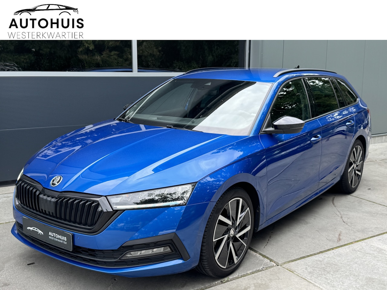 Skoda Octavia Combi - 1.0 e-TSI 110PK DSG Sport Business LED Climate control Sportstoelen Stuurverwarming 18" Ve - AutoWereld.nl