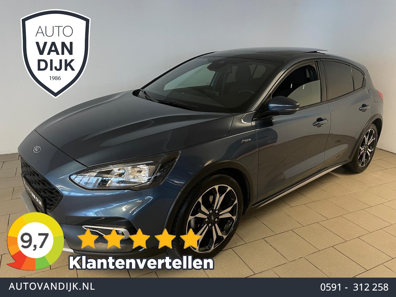 Ford Focus - 1.0 EcoBoost Hybrid Active X Business 1.0 EcoBoost Hybrid Active X Business PANO - AutoWereld.nl