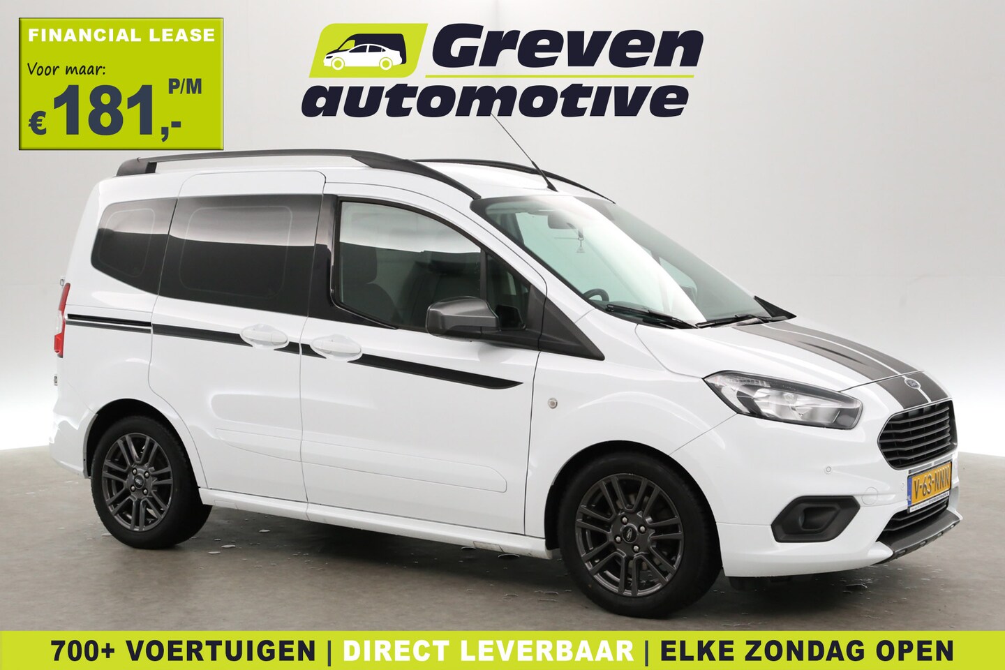 Ford Transit Courier - 1.5 TDCI Sport 100PK 6-bak | 2xSchuifdeur | Airco | Camera | Carplay | Striping | Stoelver - AutoWereld.nl