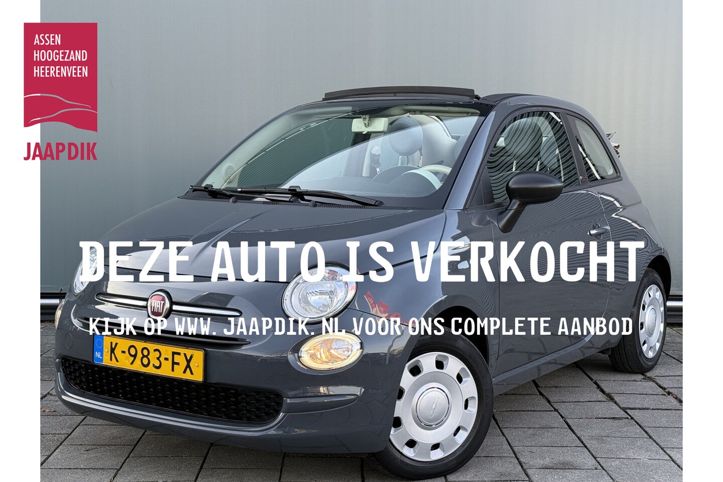 Fiat 500 C - BWJ 12-2020 | 1.0 73PK Hybrid Pop | AIRCO | CRUISE | DAB | PDC ACHTER | STUURBEKR | EL. RA - AutoWereld.nl
